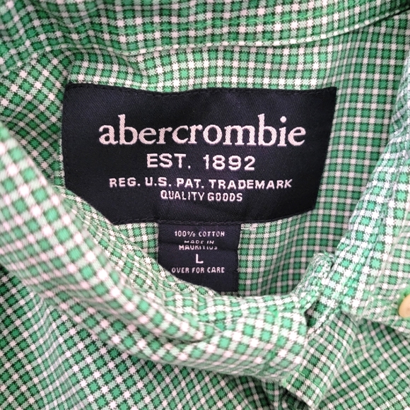 Abercrombie Checkered Shirt Boy's Youth Large - Picture 3 of 3